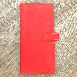 Designers Guild Red Travel Passport Wallet